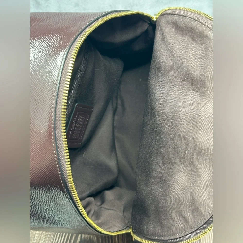 COACH MINI CHARLIE BURGUNDY LEATHER BACKPACK NWOT & coach tag​​​ - Picture 8 of 11